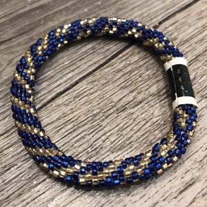 Multicolored Beaded Roll-On Bracelet | Stackable